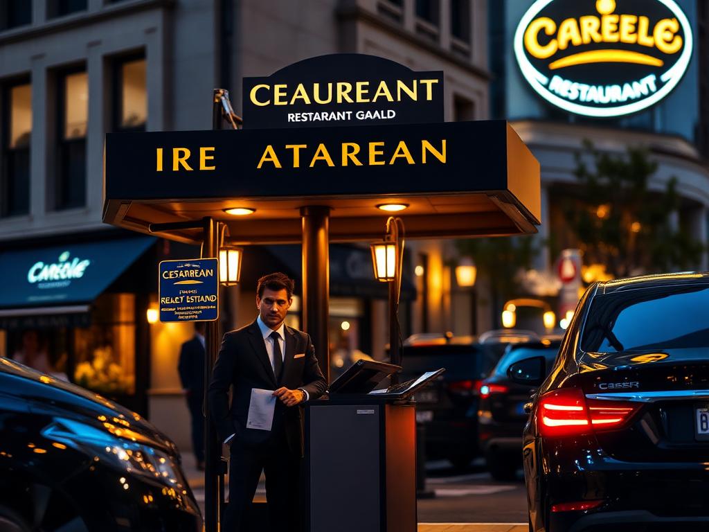 Restaurant Valet Stand